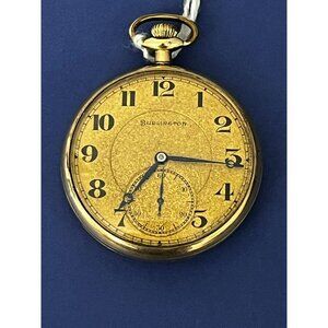 1921 Burlington GP Gold Plated Illinois Model 3 275 Grade 21J Pocket Watch runs